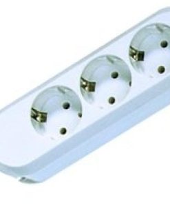 Prelungitor Bachmann SMART 3xCEE7/3, fara intrerupator, lungime cablu 5m, H05VV-F