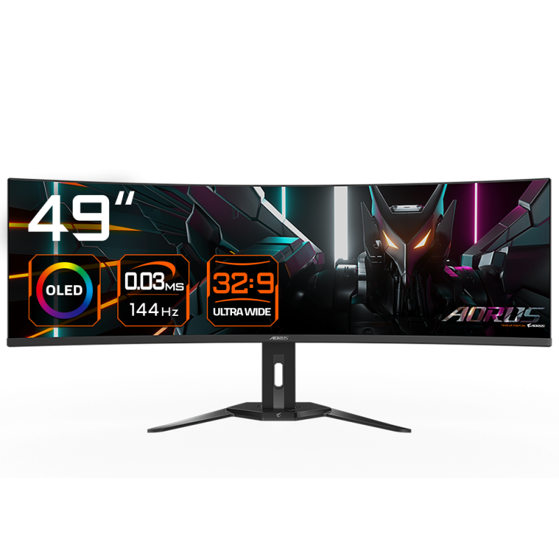 Monitor Consumer GIGABYTE CO49DQ, 49", 5120 x 1440 pixeli, Black,