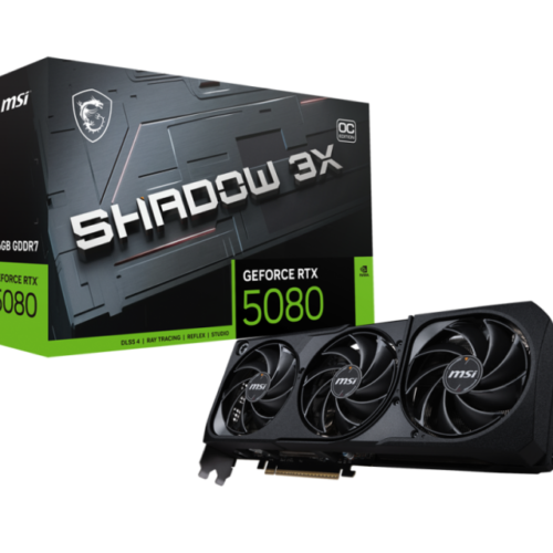 Placa Video MSI GEFORCE RTX 5080 SHADOW 3X OC 16GB