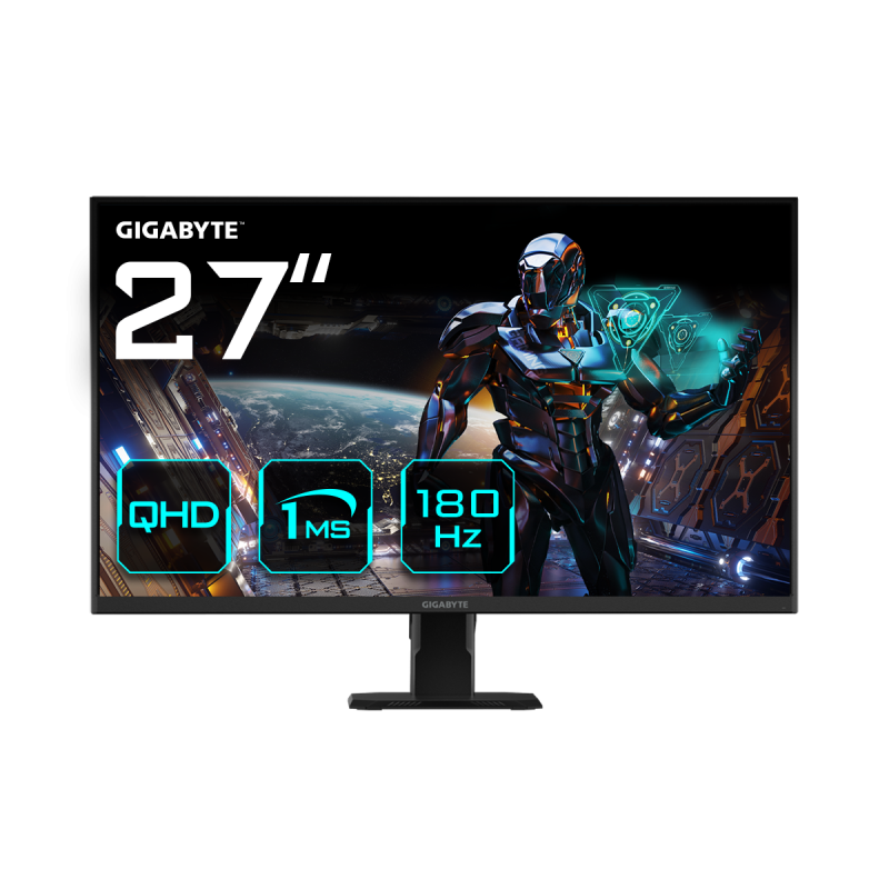 Monitor Commercial Gigabyte GS27QA, 27", 2560 x 1440 pixeli, Black,