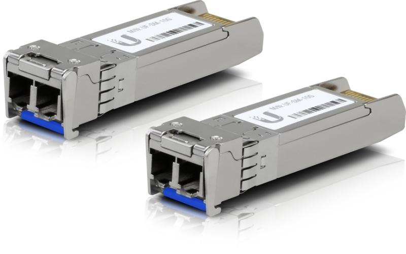 Ubiquiti UACC-OM-SM-10G-D-2. Tip aparat emisie-recepție SFP: Fibră optică, Rată maximă