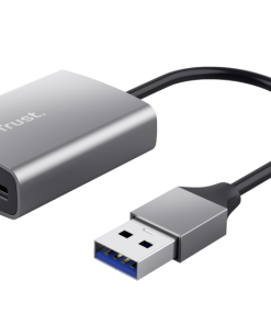 Hub USB TRUST Dalyx Fast, USB-A, 1 porturi, Argintiu