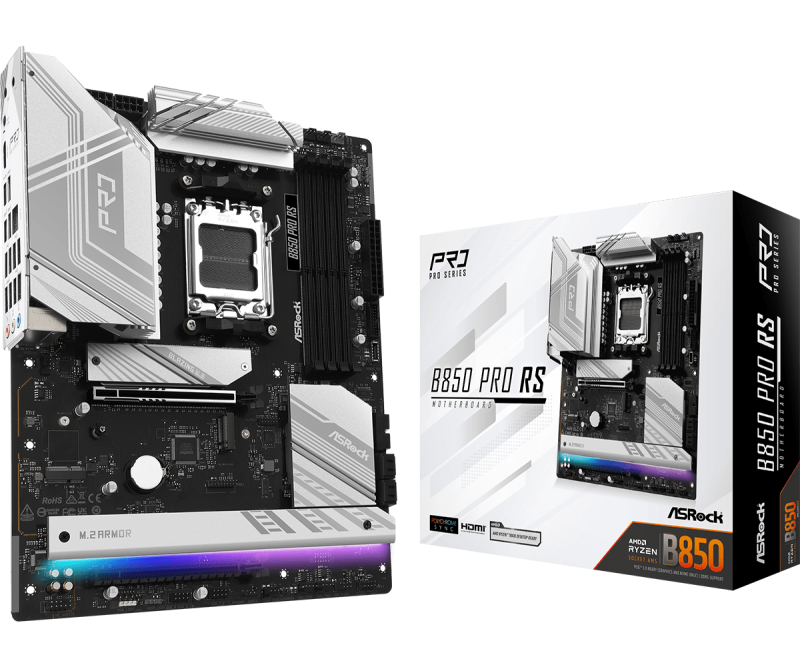 Placa de baza ASRock B850 Pro RS, Socket AM5, DDR5,