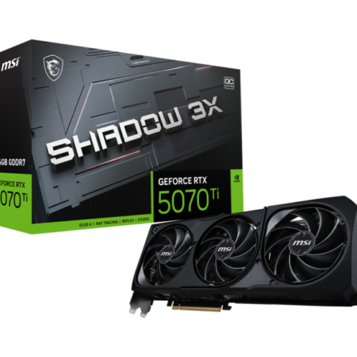 Placa Video MSI GEFORCE RTX 5070 TI 16G SHADOW 3X