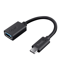 Hub USB Trust Calyx, USB-C, 2 porturi, Negru