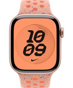 Curea pentru Apple Watch 42mm Alpenglow Pink Nike Sport Band