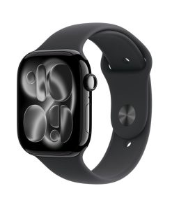 Apple Watch Series 11 GPS 46mm Jet Black Aluminium Case with Black Sport