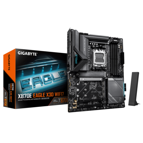 GIGABYTE X870E EAGLE X3D WIFI7. Processor manufacturer: AMD, Processor socket:
