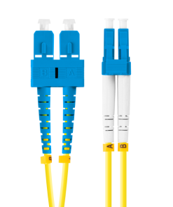Patch cord fibră SM SC/UPC-LC/UPC duplex 2 m LSZH G657A1