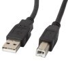 Cablu USB-A(M)  USB-B(M) 2.0 1,8 m negru cu ferită