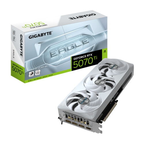 Placa Video GIGABYTE GEFORCE RTX 5070 TI EAGLE OC ICE
