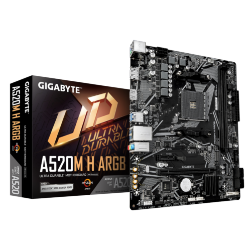 GIGABYTE A520M H ARGB. Processor manufacturer: AMD, Processor socket: Socket