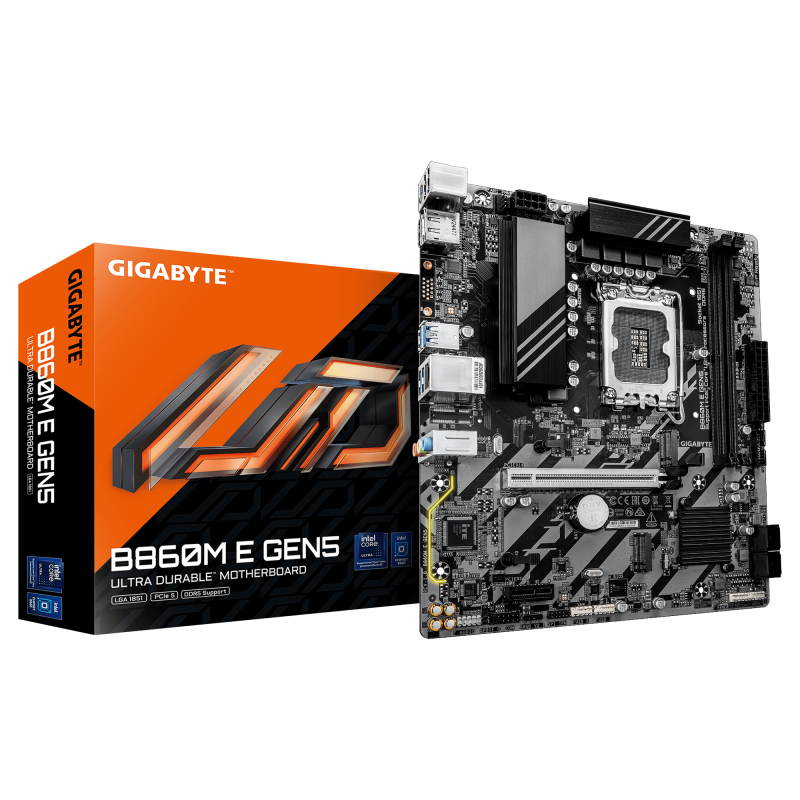 Placa de baza Gigabyte B860M E GEN5, Socket 1851, DDR5,