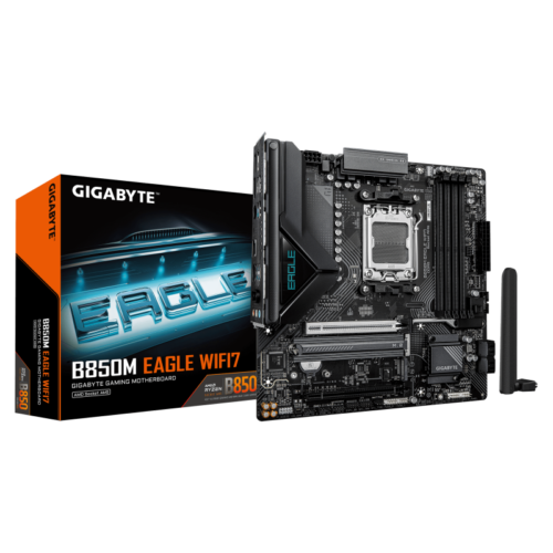GIGABYTE B850M EAGLE WIFI7. Processor manufacturer: AMD, Processor socket: Socket