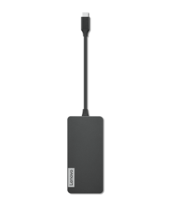Hub USB Lenovo USB-C, 5 porturi, HDMI, Gri