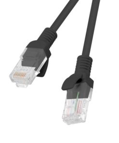 Patch cord Cat.6 UTP 1,5 m negru, Fluke Passed