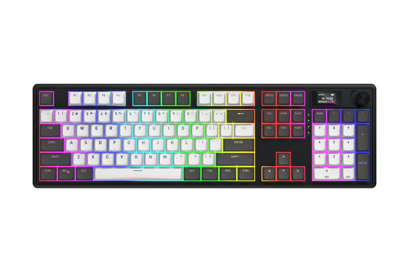 Tastatura Mecanica Gaming HATOR Skyfall Pro Wireless 100, RGB, Wireless,