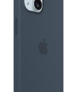 iPhone 15 Silicone Case with MagSafe - Storm Blue
