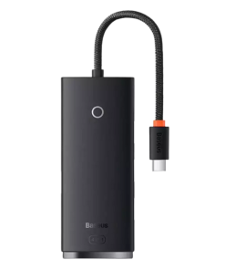 Hub USB Baseus Lite, USB-C, 5 porturi, Negru