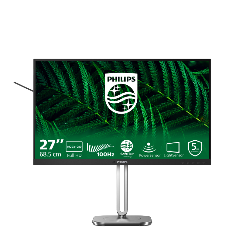 Monitor Consumer Philips 27B2G5200/00, 27", 1920 x 1080 pixeli, Anthracite,