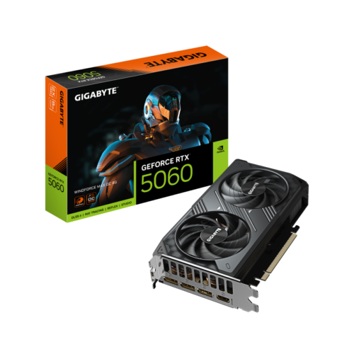 Placa Video GIGABYTE GEFORCE RTX 5060 WINDFORCE MAX OC 8GB