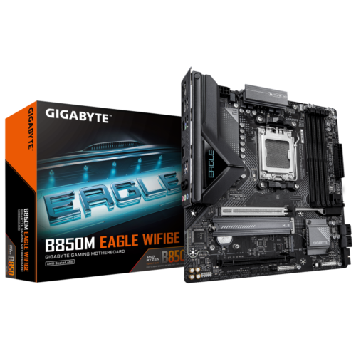 GIGABYTE B850M EAGLE WIFI6E. Processor manufacturer: AMD, Processor socket: Socket