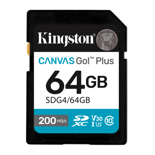 Card de Memorie SDXC Kingston64GBCanvas GO Plus
