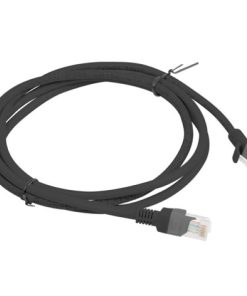 Patch cord Cat.5e UTP 1,5 m negru, Fluke Passed