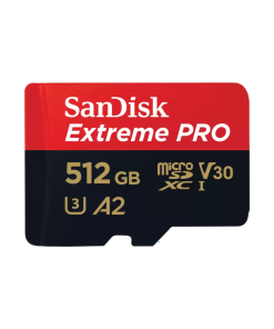 SanDisk Extreme PRO. Capacity: 512 GB, Flash card type: MicroSDXC,