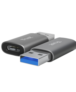 Hub USB Trust Calyx USB-C, 2 porturi, Gri