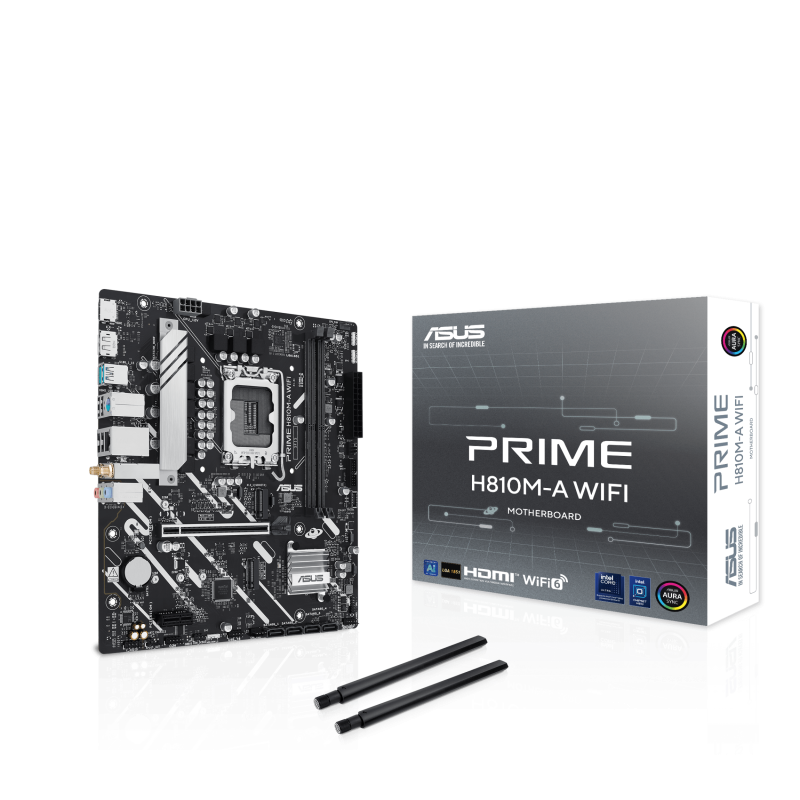 Placa de baza ASUS PRIME H810M-A WIFI, Socket 1851, DDR5,