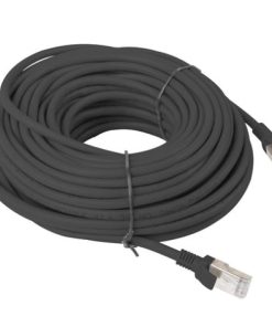 Patch cord Cat.6 UTP 20 m negru, Fluke Passed