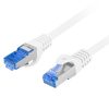 PATCHCORD CAT.6A S/FTP LSZH CCA 2M WHITE FLUKE PASSED LANBERG