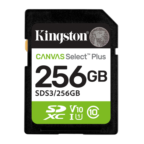 Card de Memorie SDXC Kingston 256GBCanvas Select Plus