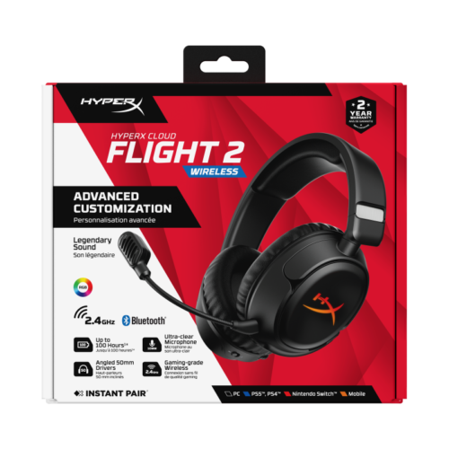 Casti Gaming Head-band HyperX Cloud Flight 2, Fara Fir, Negru