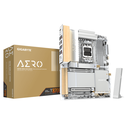 GIGABYTE X870E AERO X3D WOOD. Processor manufacturer: AMD, Processor socket: