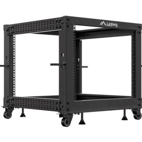 Rack deschis 19" 9U, 600x600–1100 reglabil, negru