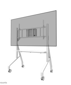 Stand podea mobil/fix Neomounts FL50-575WH1; pentru display-uri cu diagonale 65"-110",