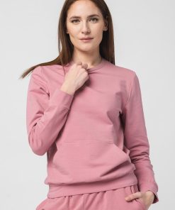 BLUZA COTON CASUAL FEMEI PINK-L