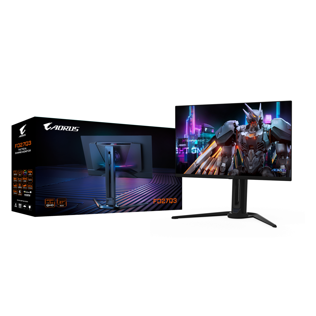 Monitor Gaming GIGABYTE FO27Q3, 27", 2560 x 1440 pixeli, Black,