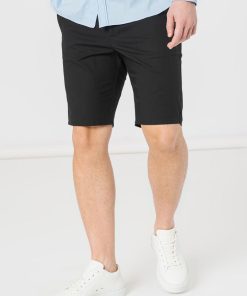 PANTALONI SCURT CASUAL BARBATI BLACK S - imagine 3
