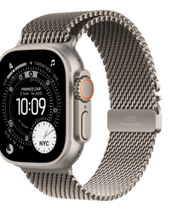 Apple Watch Ultra 3 GPS + Cellular 49mm Natural Titanium Case with Natural - imagine 2