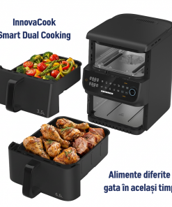 FRITEUZA DUBLA ETAJATA HEINNER InnovaCook HAF-C10DBS25BK - imagine 8