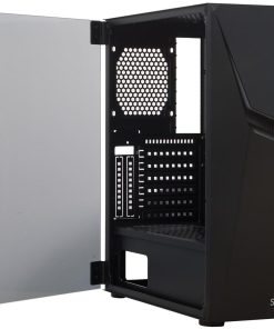 Carcasa SPACER SPGC-THUNDER, RGB, Mid Tower, Black - imagine 6