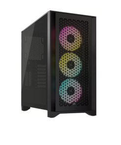 Carcasa Corsair iCUE 4000D RGB, RGB, Mid Tower, Black