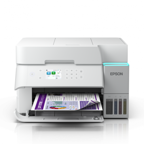 Multifunctional inkjet color Epson EcoTank CISS L6376, culoare alb, dimensiune