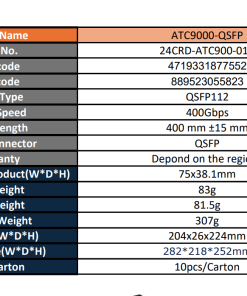 cABLU GIGABYTE  Type SFP112 400Gbps Speed 40cm - imagine 2