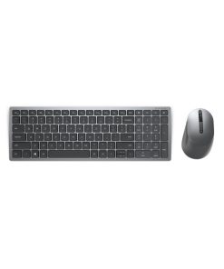Kit Wireless tastatura si mouse Dell KM7120W, taste numerice, Gri