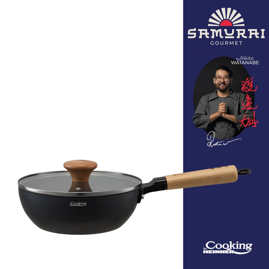 TIGAIE WOK+CAPAC 20X7 CM, RIKITO WATANABE, SAMURAI GOURMET, COOKING