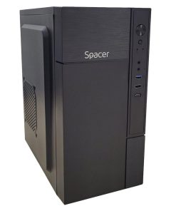 Carcasa SPACER Mini Tower, Mini Tower, Black - imagine 2